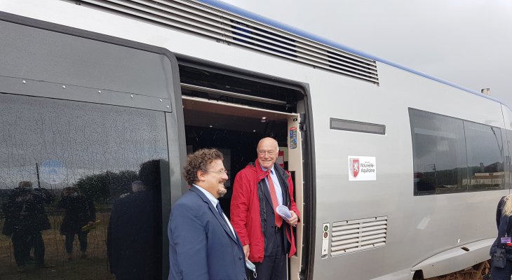 Voyage inaugural de la ligne TER entre Nexon et Saint-Yrieix