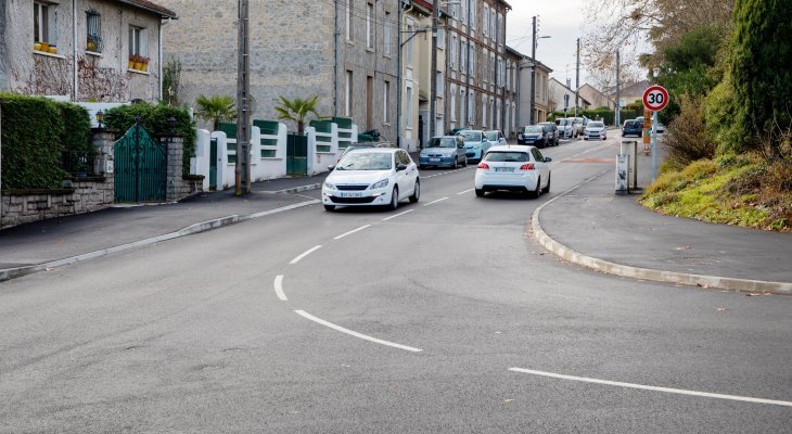 Nouveaux aménagements rue Legendre à Limoges