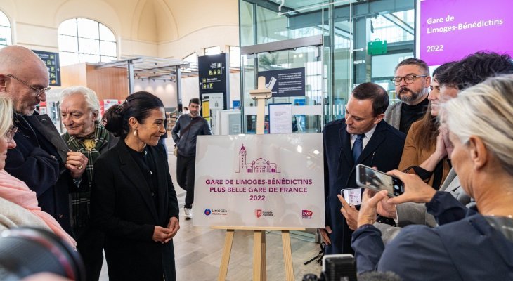 Limoges-Bénédictins « officiellement » plus belle gare de France