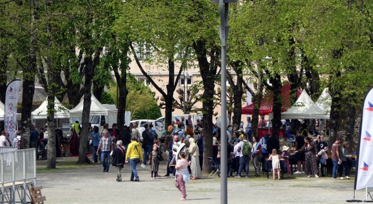 Chasse aux oeufs solidaire du Secours Populaire aux jardins de l'Évêché