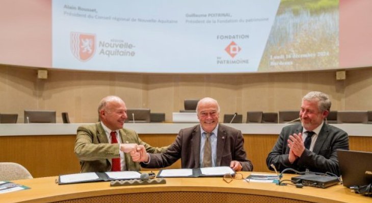 La Région Nouvelle-Aquitaine et la Fondation du patrimoine s'associent pour créer le fonds