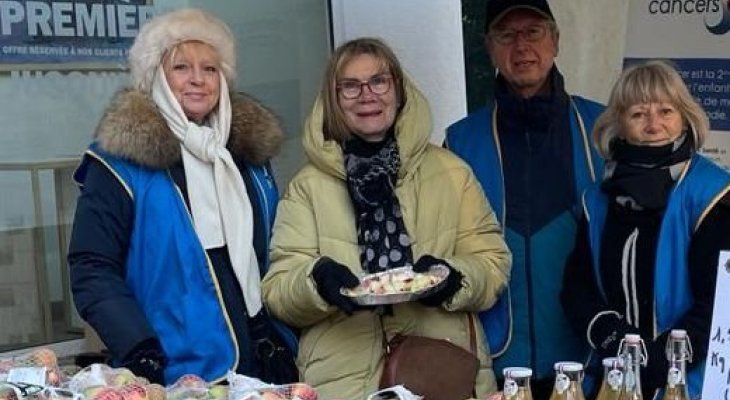 Vente de pommes bio au profit des enfants malades et des handicapés