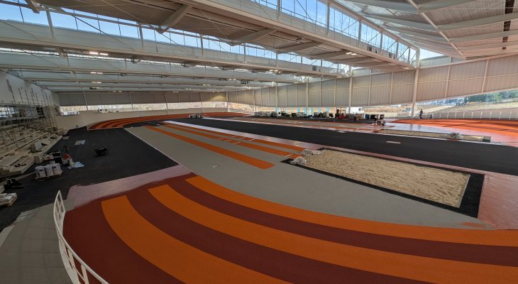 Stade d'athlétisme : le chantier touche à sa fin