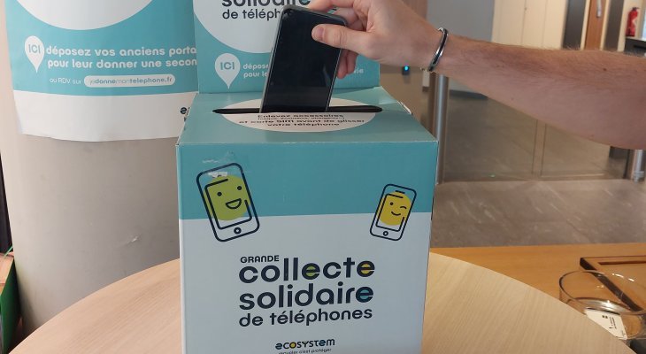 Collecte solidaire de téléphones portables