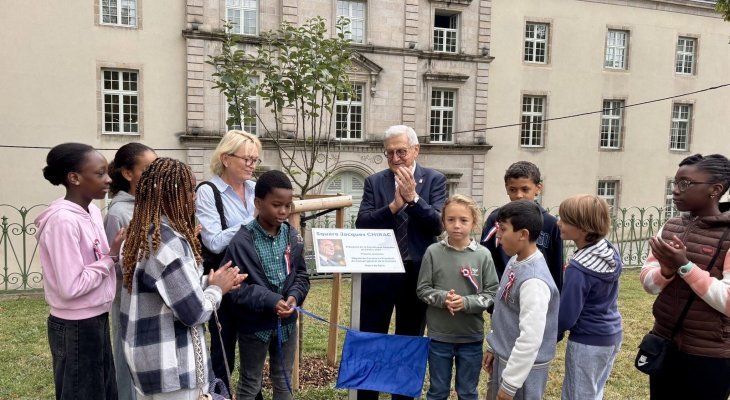 Le square Jacques-Chirac à Limoges inauguré