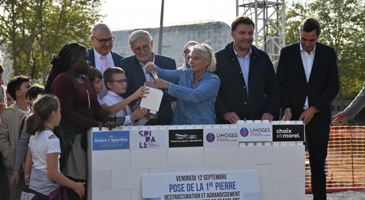 Pose de la première pierre pour la restructuration du Palais de Beaublanc