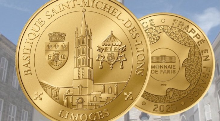 Une médaille à l'effigie de la basilique Saint-Michel