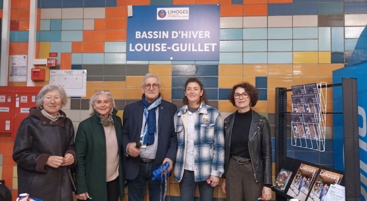 Inauguration du bassin d'hiver Louise-Guillet