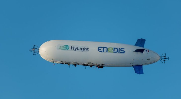 Enedis expérimente un ballon dirigeable pour inspecter le réseau électrique aérien (Supplément bio / transition écologique)
