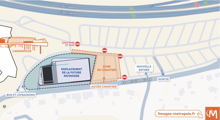 Des travaux préparatoires à la construction de la patinoire de Limoges ont débuté