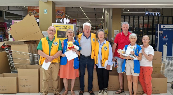 Les Lions Clubs de la Haute-Vienne répondent aux appels des sinistrés des incendies de Gironde