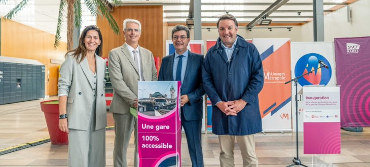 Les quais de la gare des Bénédictins de Limoges 100 % accessibles