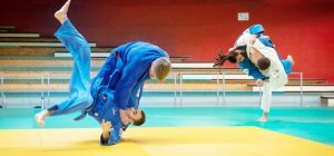 Entraînement de l'équipe de France paralympique de judo à Limoges