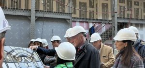 Visite de chantier du futur Frac-Artothèque