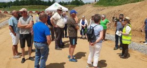 Visite du chantier de la nouvelle liaison entre la RD 2000 et RD 20
