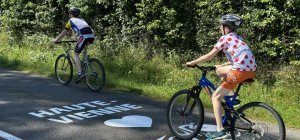 87 kilomètres dans le département 87...