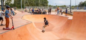 Premières glisses au skatepark de Limoges